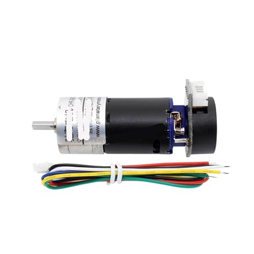 Moteur de réduction 12V GM25 370 DC ratio 4.4 noir pour robotique