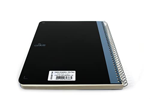 Confetti - Caderno Universitário A4+ 80 Folhas Pautado TOKYO Capa Azul