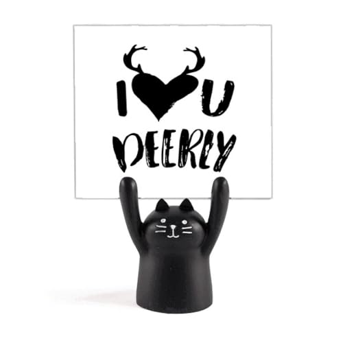 Support mémo chat noir : un objet de décoration tendre et utile