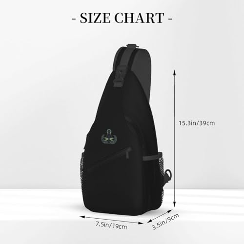 Morrales pequeños tipo sling negros para hombre miniatura 3