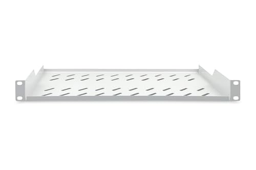 DIGITUS Fachboden zum Festeinbau – 19-Zoll 1HE – 250 mm Tief – Grau – Ansicht 4