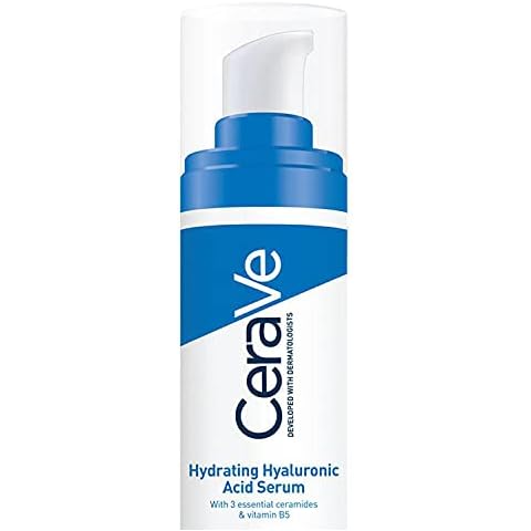 CeraVe Hydrating Hyaluronic Acid Serum 30ml For All Skin Types with Hyaluronic Acid and 3 Essential Ceramides Cover