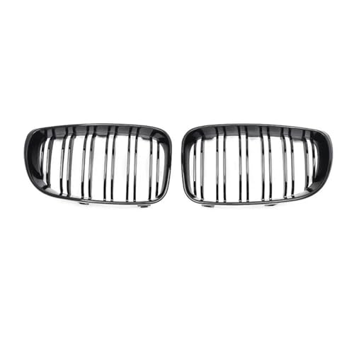 Calandre avant double lamelle noir brillant pour BMW Série 1 E81 E82 E87 E88 ans 2007-2013