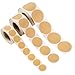 1000PCS 1 Inch Circle Dot Stickers Garage Sale Price Tag Sticker, Round Coding Labels Blank Yard Sale Price Stickers Natural Brown Dot Sticker for Office Student Classroom Home Decorative (1 Inch)