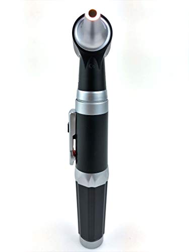 TAXXAN LED Pocket Fiber Optic Otoscope Set ENT Diagnostic Set with Adult, Child, Infant Specula Tips