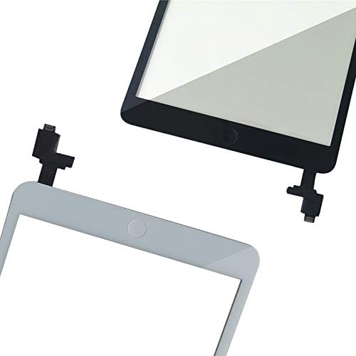KAKUSIGA Compatible with ipad Mini/iPad Mini 2 Touch Screen Complete Assembly with IC Chip Flex Cable Home Button Camera Bracket Pre Assembled, Adhesive and Repair Tool Kits(Black)