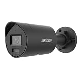 Hikvision 4MP Smart Hybrid Light avec ColorVu WDR Bullet caméra reseau avec objectif fixe. IR et lumiere visible .IP67. 2.8 mm. noir