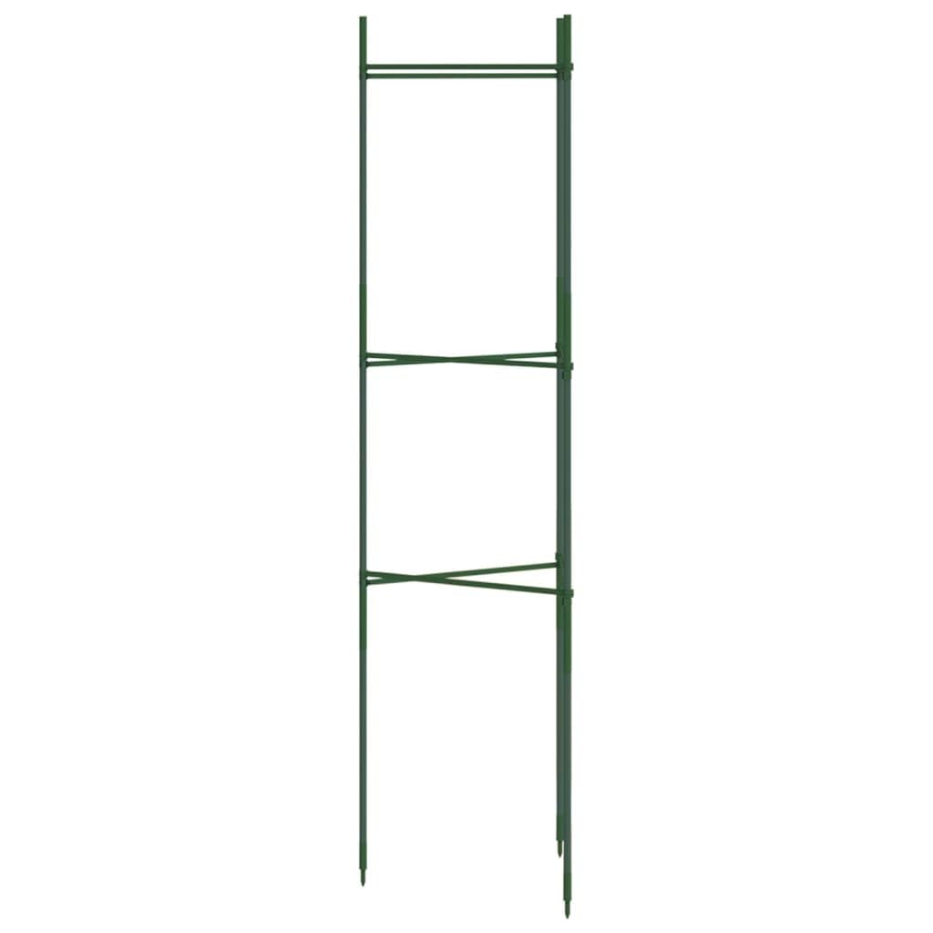 Tomatenkäfig, 116 cm, Stahl, 8 Stück | Höhenverstellbar, korrosionsbeständige PE-Beschichtung, einrastbare Arme, Bodenspitze, für Tomaten, Gurken, Bohnen
