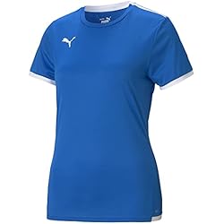 Teamliga Jersey W Shirt Mujer 5 PUMA Mujer Shirt, Electric Blue Lemonade-puma White, XS