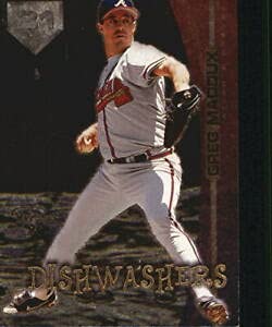 Fleer Greg Maddux (Baseball Card) 1998 Skybox Dugout Axcess - Dishwashers #D1 (Mint Condition)
