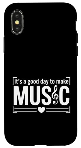 Funny Good Day To Make Music Say Lover �X�}�z�P�[�X iPhone X/XS �p