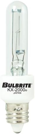 Bulbrite 473160-2PK - 60W - T3 - Mini-Candelabra Base - 120V - 2700K - 3,000Hrs - Dimmable - Clear - Krypton/Xenon