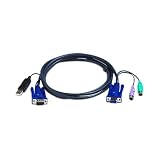 Aten cable conversor ps2 a usb para consolas kvm 1.8m vga + usb