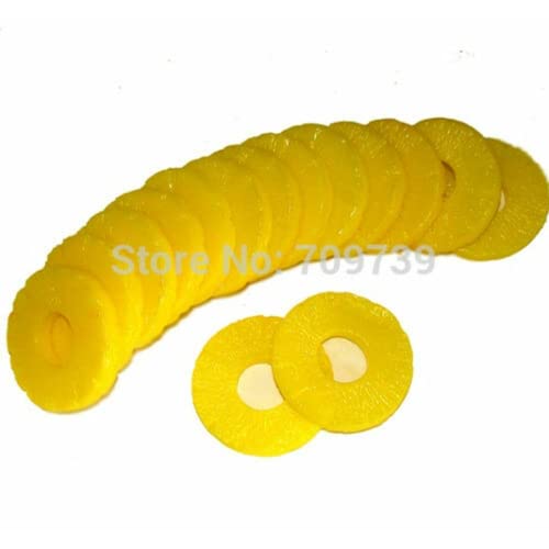 10X 7Cm Artificial Pineapple Slice Fake Fruit Faux Food House Kitchen Party Bbq Restaurant Hotel Coffee Shop Wedding Decor Prop #TOP2