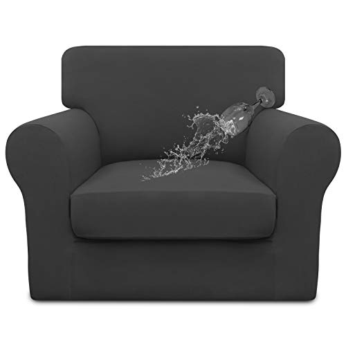 Image of Easy-Going Waterproof 2 Pieces Chair Cover Couch Covers for Sofa