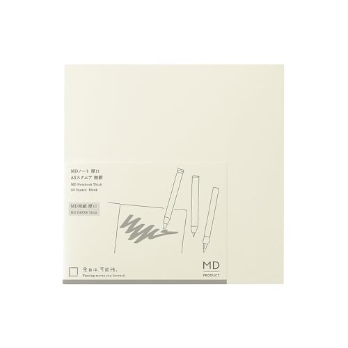 Midori 15393006 cuaderno liso con papel grueso de apertura plana