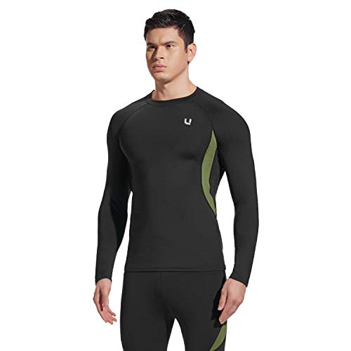 image for UNIQUEBELLA Men's Thermal Underwear Sets Top & Long Johns Fleece Sweat