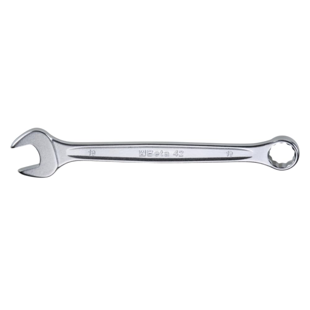 Beta 42 Series 6mm Metric Combination Wrench | 12-Point Box End | 15° Offset Open and Box End | Sturdy Alloy Steel | Made in Italy | Automotive,