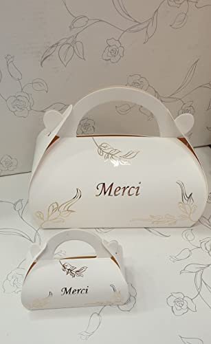 Dounia Mariage Boite gâteau et Boite dragée Merci (Lot de 20 Pièces) et (Boite à dragées (Lot de 10 pièces)) Cover