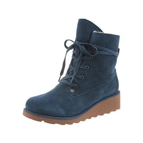BEARPAW Women's Krista Boots, Suede, Rubber, Wool Slate Blue BEARPAW Women's Krista Boots, Suede, Rubber, Wool Slate Blue