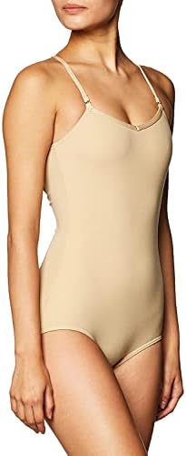 Capezio womens Camisole Leotard With Adjustable Straps tank top and cami shirts, Nude, Medium US