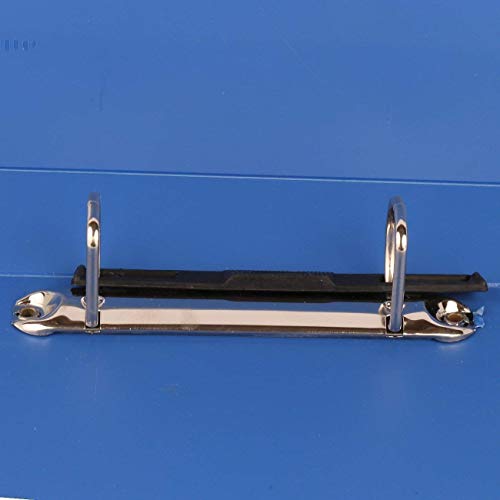 Image of 2D Ring Binder File,Plastic File Folder Legal Size Tough & Durable Ring Binder (F /S-Legal 2D Blue - 2)
