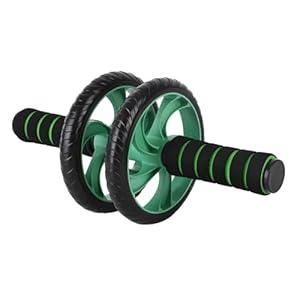 Kisangel Buikwiel Met Twee Wielen Buikapparaat Buikoefening Afvallen Fitnessapparatuur (groen)