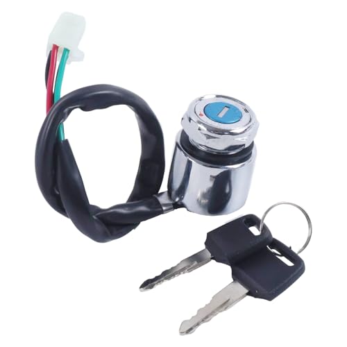 NETYANPI 4-Wire Heavy Duty Ignition Key Switch Lock Compatible with