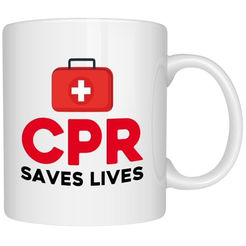CPR Saves Lives Coffee Mug, First Responder Thank You Gift,