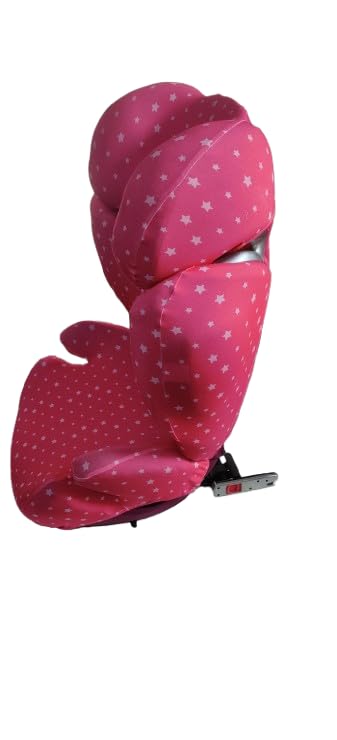 moon-bebe Funda Compatible con Silla de Coche Cybex Solution Q2 Fix (ROSA)