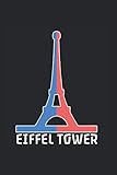  Eiffelturm Kinder Frankreich Souvenir: Notizbuch (15,24cm x 22,86cm) 120 Seiten Kariert (4x4)