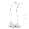 Miady 2pcs Lampe de Bureau à Pince Batterie Rechargeable 18 LED 3 Niveaux de Luminosité Flexible à 360° Lampe Lecture Clipsable Pour Étude et Travail