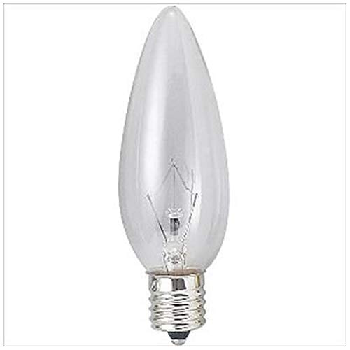 旭光 シャンデリアランプ C32 110V10W 全光束:60lm 口金:E12 クリヤー C32 E12 110V-10W