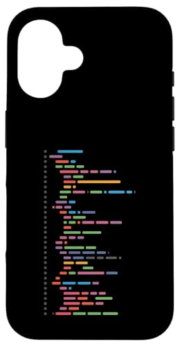 Minimalist Colorful Code Lines Programmer Art Case for iPhone 16