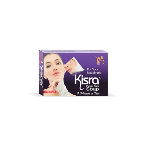 Kisra Premium Acne Prone Skin - Controls Acne Development - Clears Out Clogged Pores - Formulated Specially To Create A Barrier Against Acne Development – Pimple Care Soap (Pack Of 3)