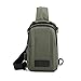 WOKEZ Sac de Poitrine Homme Sac Backbody Sling Sac À Dos USB Sac À Poitrine for Hommes Voyage De Loisirs Petit Sac À Dos De La Poitrine (Color : Green, Size : 16 * 6 * 26cm)