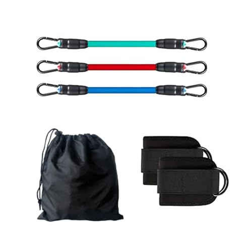 Bandas de resistencia de tobillo con puños, bandas de tobillo para entrenamiento de glúteos, 32 cm