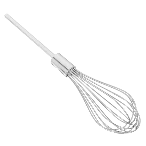 VERDANVERSE Extra Langer Dicker Edelstahl Rührstab für Handmixer und Bohrmaschine Multifunktionaler Küchenschneebesen zum Schnellen Mixen von Teig Eiern und Saucen Rostfrei Wiederverwendbar