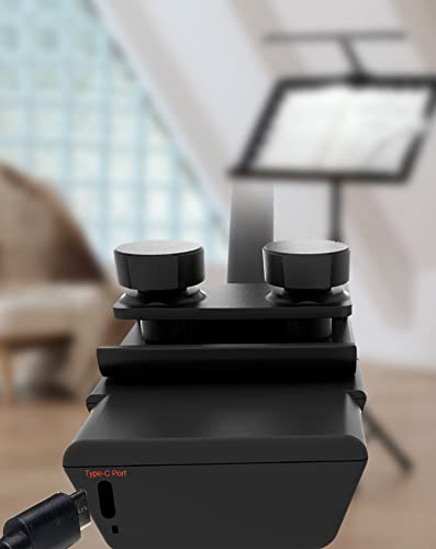 Aetee Music Stand Lights Clip On Led Rechargeable With Built-In 4000Mah Lithium Battery Operated Type-C Eye-Care Music Sheet Lamp Foldable For Orchestra(Only Light Included) #TOP6