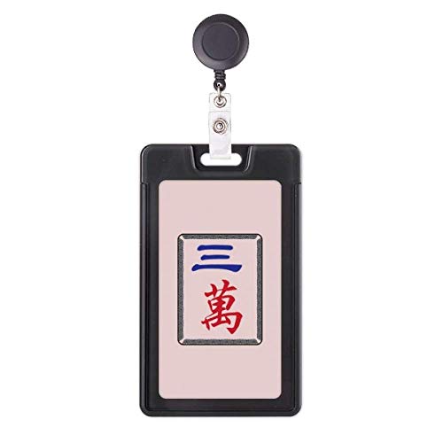 Porte-badge rétractable Mahjong pour ne plus perdre sa carte