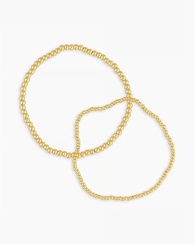 gorjana - Poppy Gold Bracelet Set - 18k Gold-Plated Brass - Luxurious and Durable Finish - Stackable for Dynamic Style - Perfect for Gifting4