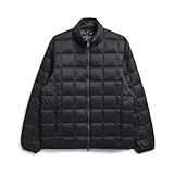 [タイオン] メンズ ベーシック ハイネックWジップ インナーダウンジャケット (TAION-102WZ) ブラック L