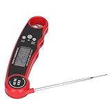[Ampliamente aplicable] Termómetro para carne, adecuado para cocinar alimentos en la cocina, asar a la parrilla, horno, ahumador, etc., inserte la sonda en la comida, puede mostrar la temperatura de forma rápida y precisa.
