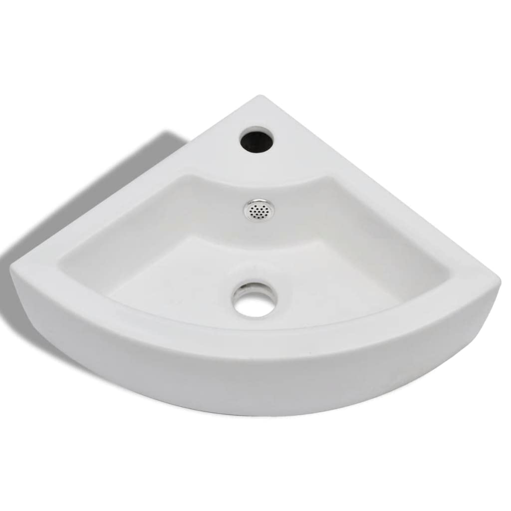 vidaXL Vasque à Poser Lave Main Céramique Lavabo Salle de Bain Salle d'Eau