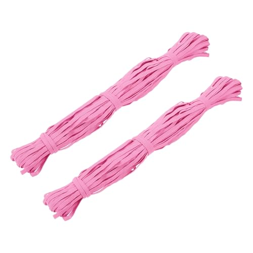 Bande élastique souple et pliable rose 6mm pour ajustement ceinture