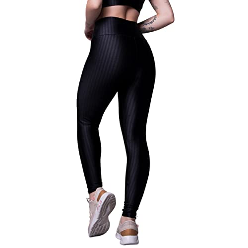 Calça Legging Bella Fiore New Zig Feminina Poliamida Academia Malhar Cor:Preto;Tamanho:M