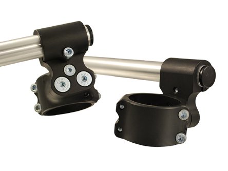 WOODCRAFT RACING 41mm with 1.5" Rise 3 Piece Split Clip-on Handlebars