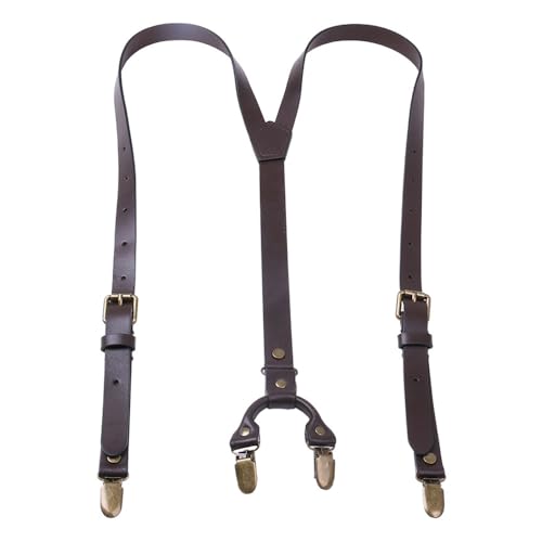 Bretelles en cuir réglables de 2,5 cm de large signées BaronHong