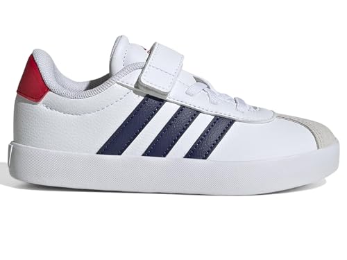 Image of adidas Kids' VL Court 3.0 Elastic Lace & Strap Shoe