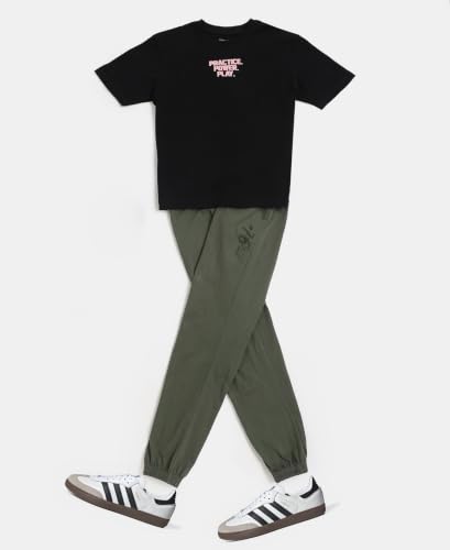 Image of Jockey AB10 Boys Super Combed Cotton Rich Graphic Printed Joggers with Elasticated Hem
